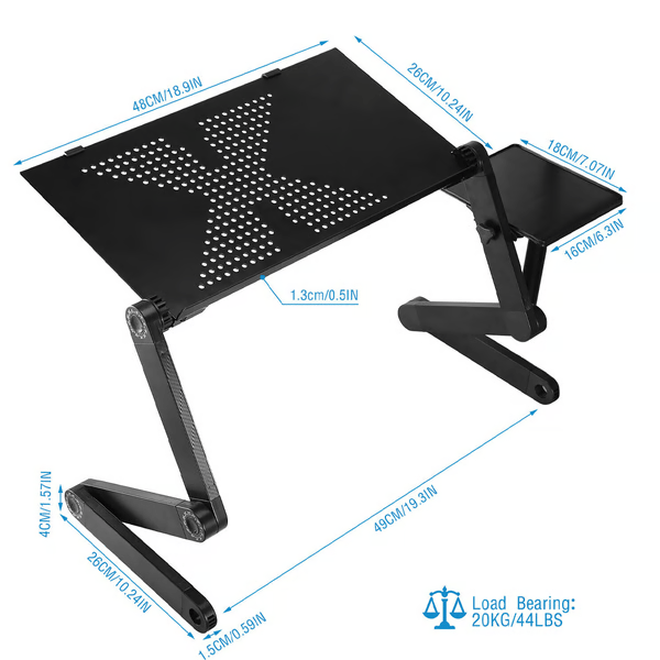 FLEXSTAND 360 – Support de laptop ergonomique pour un travail sain et flexible