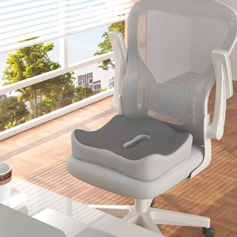 Coussin de siège de bureau en mousse à mémoire ergonomique | Soulagement du bas du dos | Antidérapant | PosturaNest