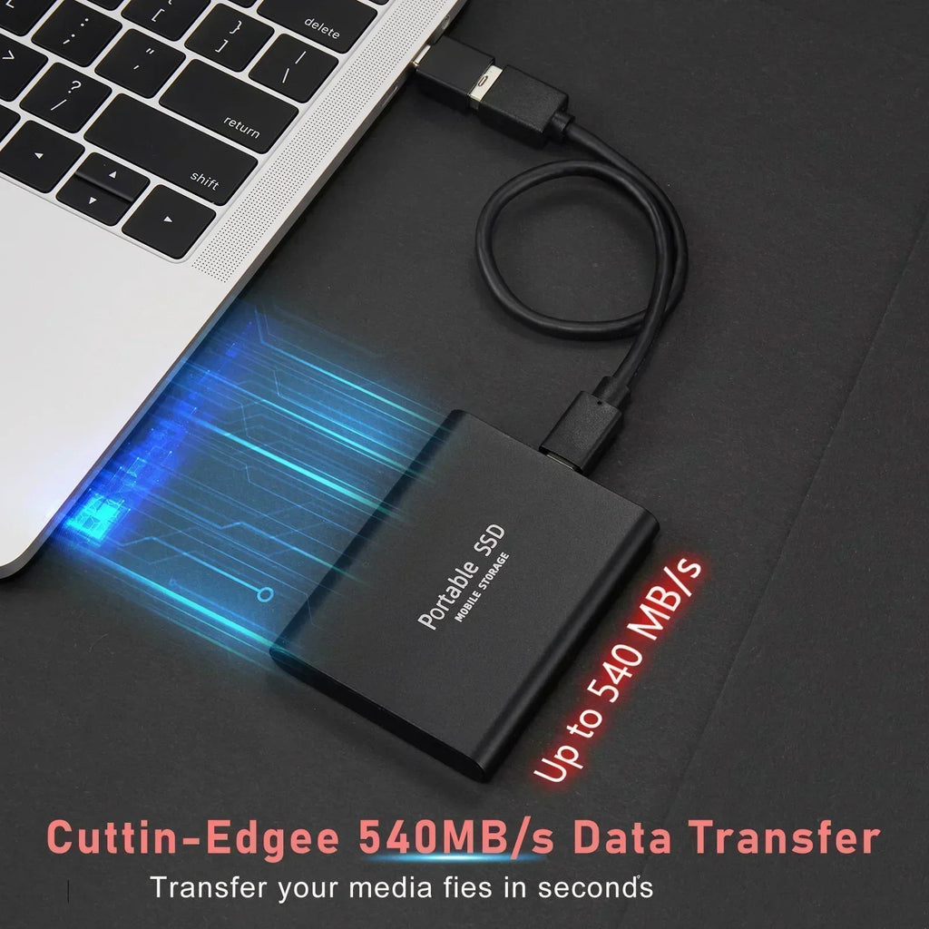 SSD Externe de 128 Go | Sauvegarde Rapide des Données | Connexion USB C | DataPulse