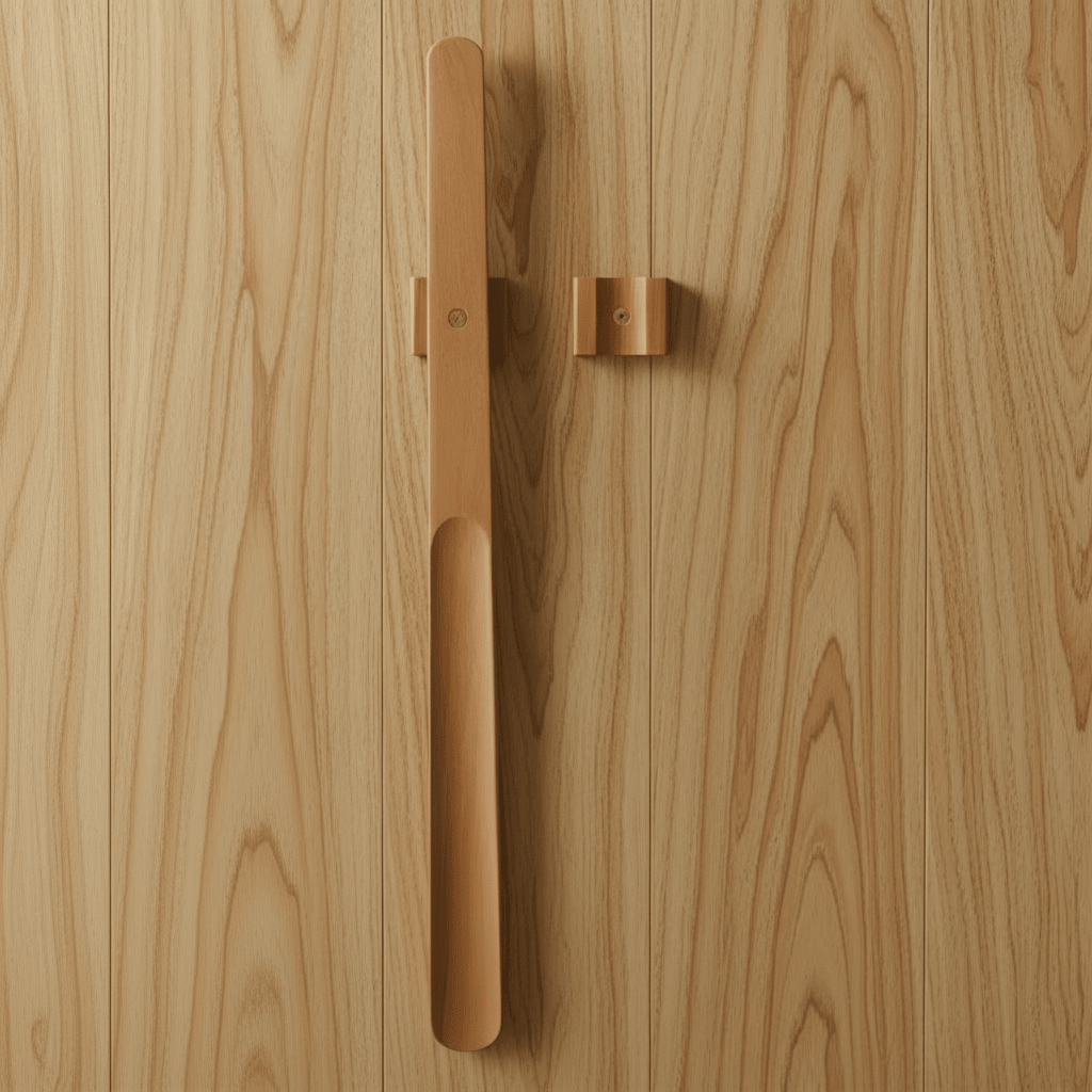 HEELGLIDE - Cuillère à chaussures en bois extra-longue avec poignée ergonomique et rangement magnétique pour un confort de port de chaussures sans effort et en position debout