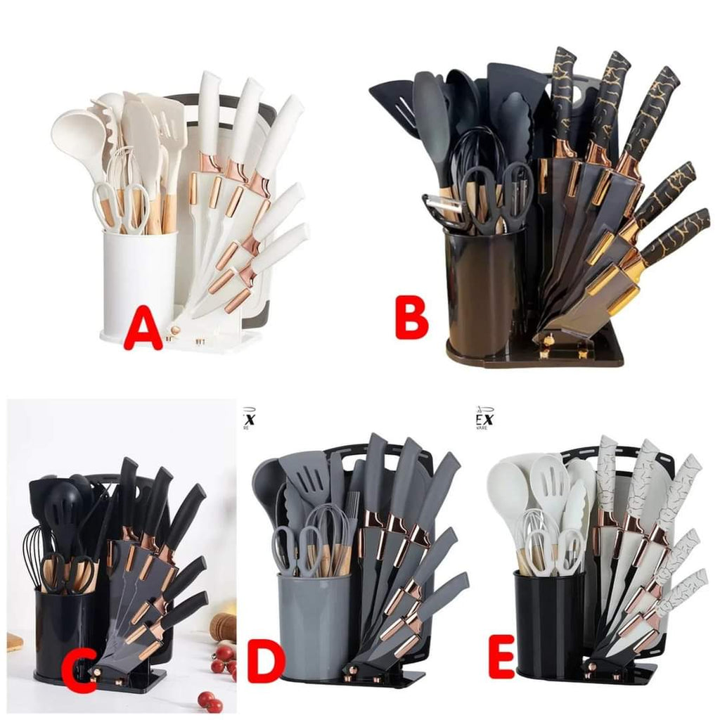 Ensemble d'ustensiles de cuisine de 19 pièces