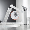 WATERWISE - Robinet Rotatif à 360° avec Modes Spray et Jet
