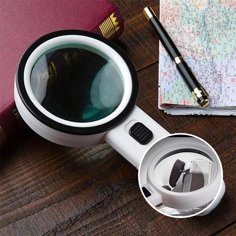 Loupe 30x avec lumière LED