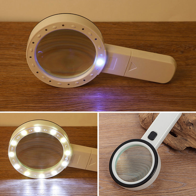 Loupe 30x avec lumière LED