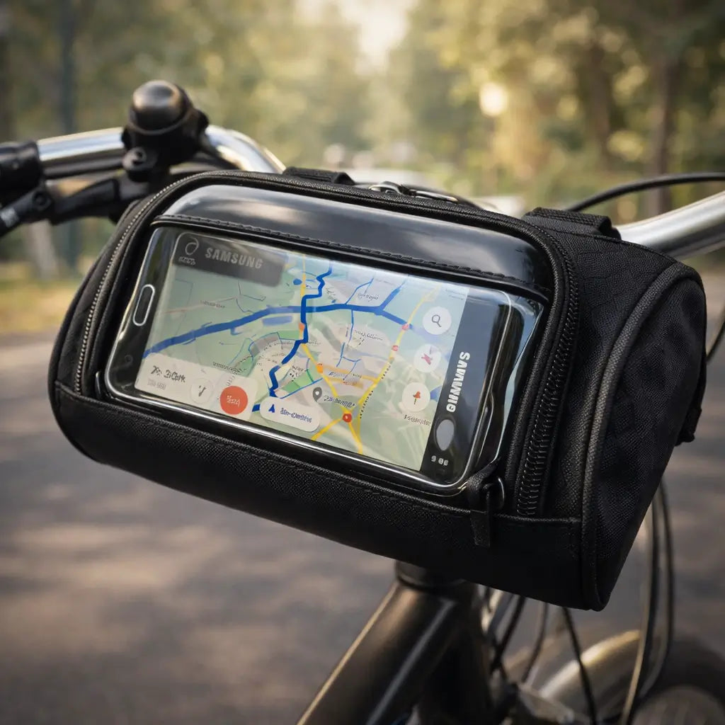 CYCLORA – Sac de rangement pour vélo avec écran tactile pour un accès pratique en cours de route