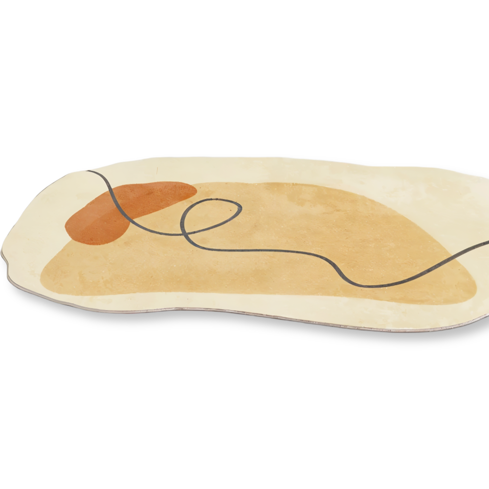 Tapis FancyFluff - Tapis de salon - Tapis de forme irrégulière - Tapis doux pour la chambre