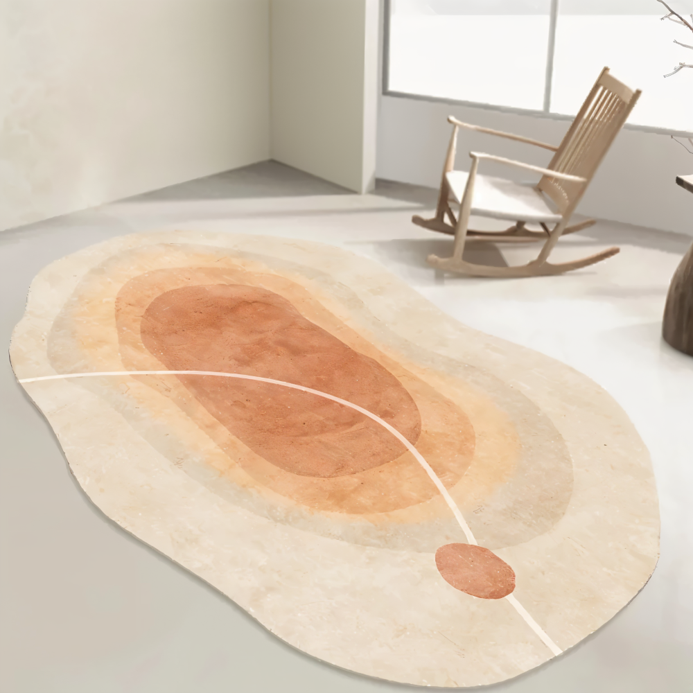 Tapis FancyFluff - Tapis de salon - Tapis de forme irrégulière - Tapis doux pour la chambre