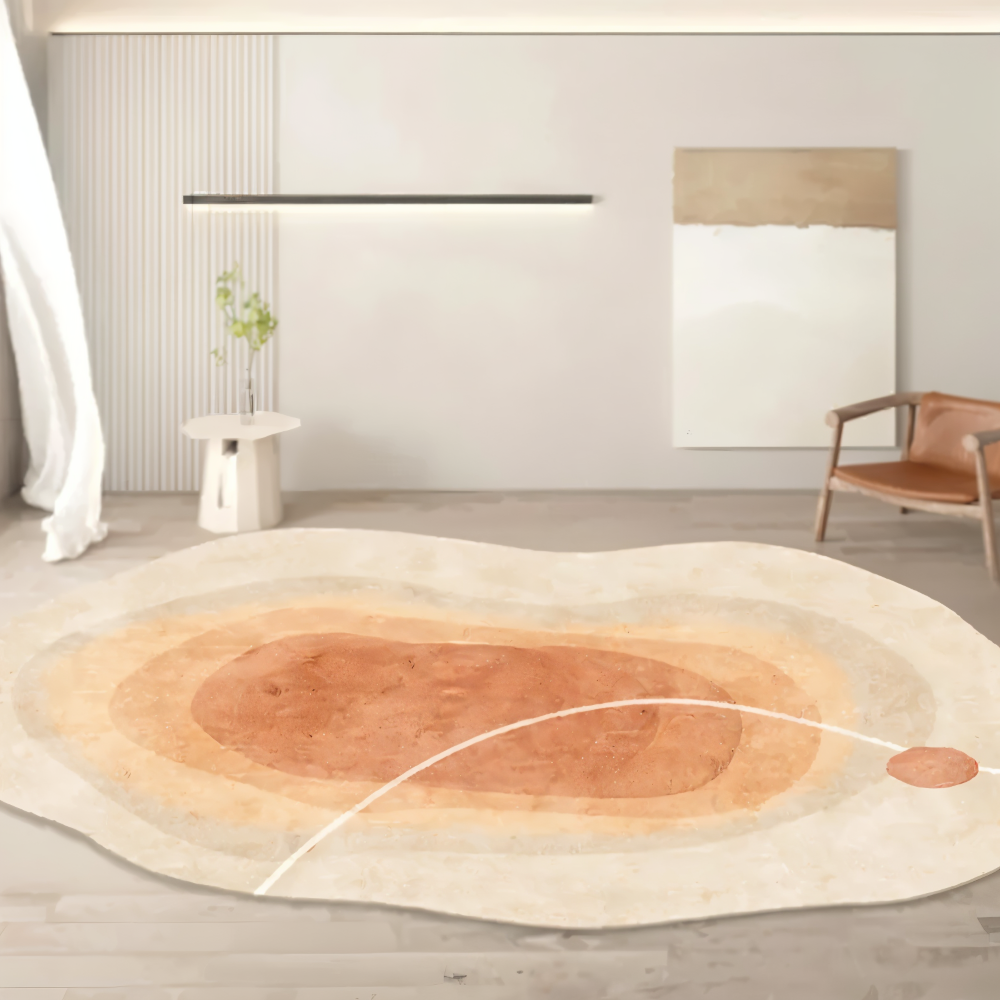 Tapis FancyFluff - Tapis de salon - Tapis de forme irrégulière - Tapis doux pour la chambre