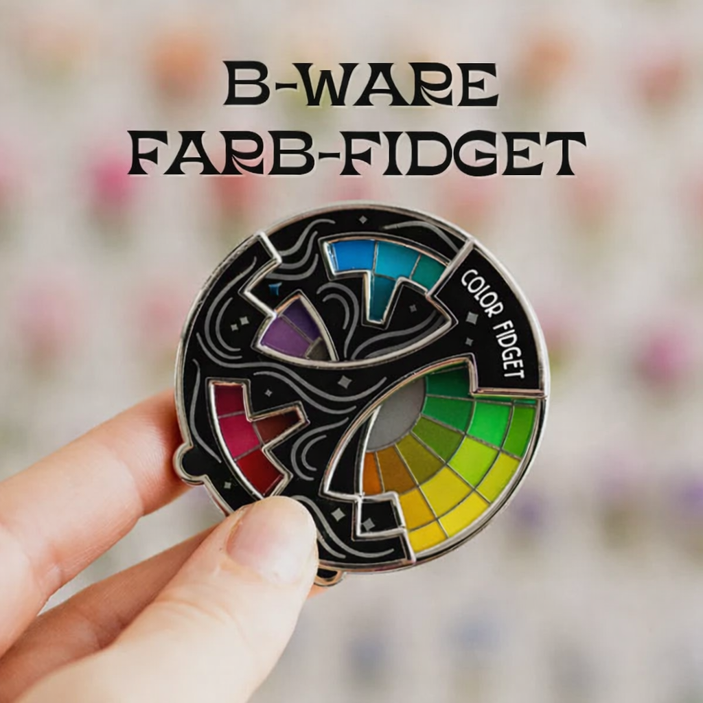 Farbenlehre Fidget | Épinglette en émail rotative | Design créatif | Épingle de collection | SpectrumSpin