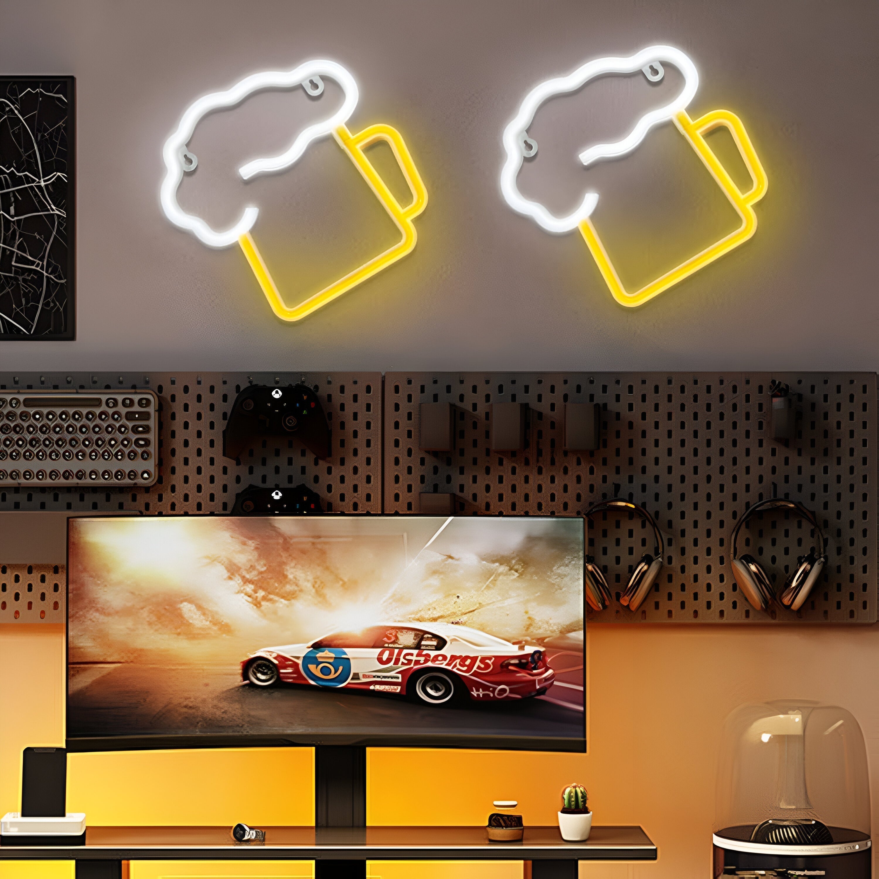 Panneau LED néon fastfood – panneau coloré pour bar et restaurant