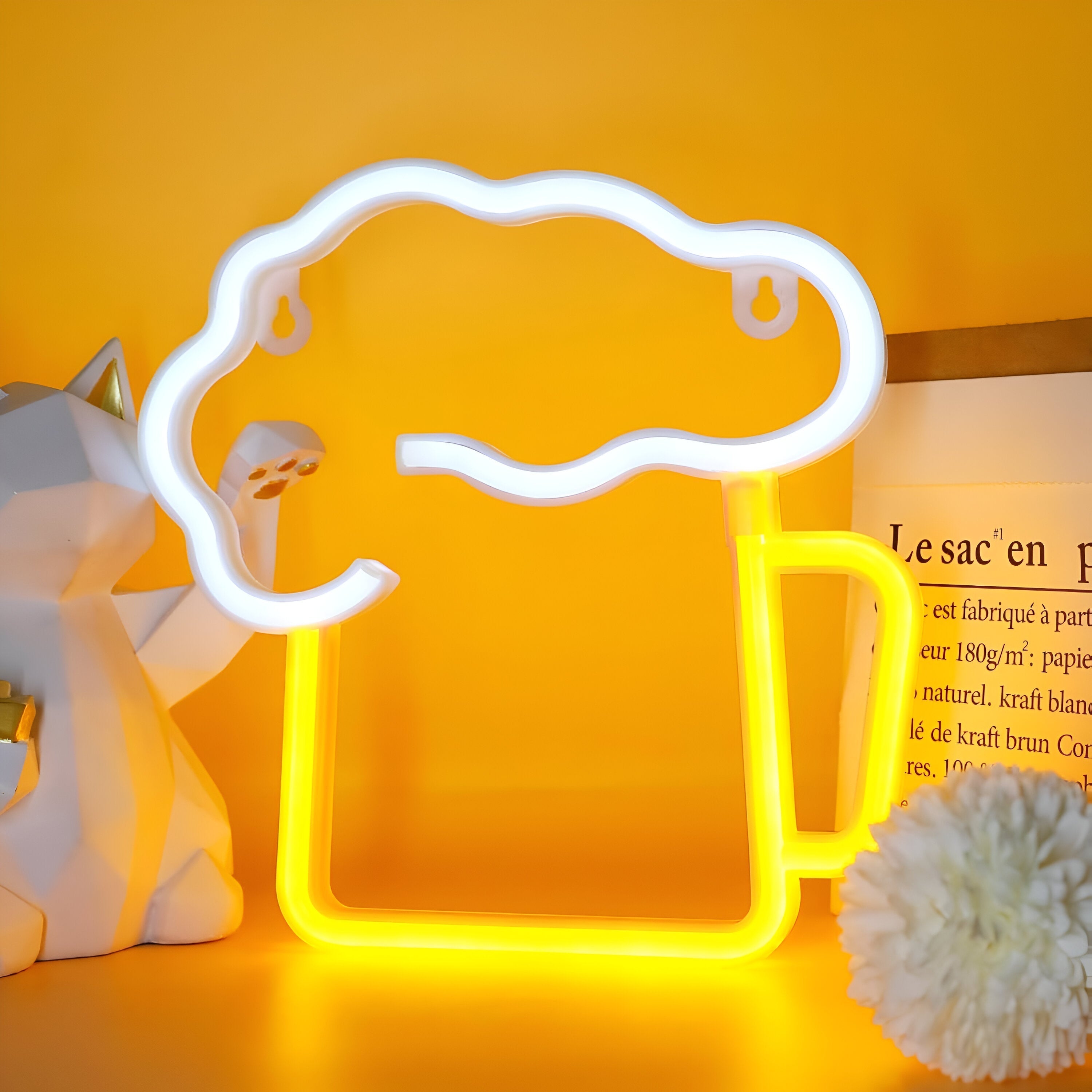 Panneau LED néon fastfood – panneau coloré pour bar et restaurant