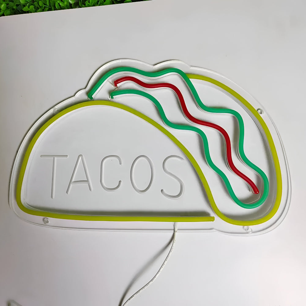 Panneau LED néon fastfood – panneau coloré pour bar et restaurant