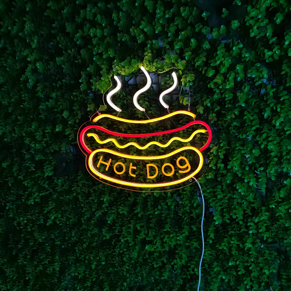 Panneau LED néon fastfood – panneau coloré pour bar et restaurant