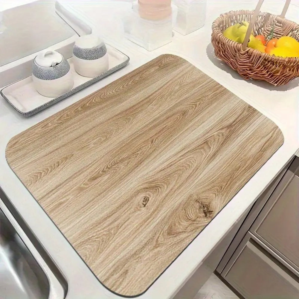 Tapis Protecteur en Fausse Texture Bois