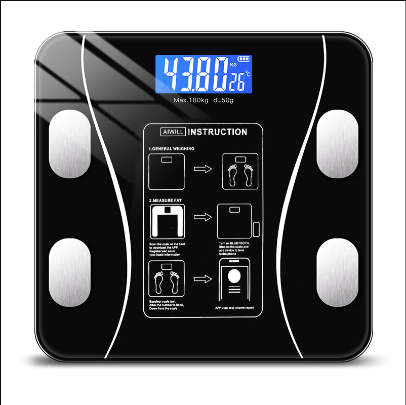 FITSCALE – Balance d'analyse corporelle intelligente avec connexion à l'application