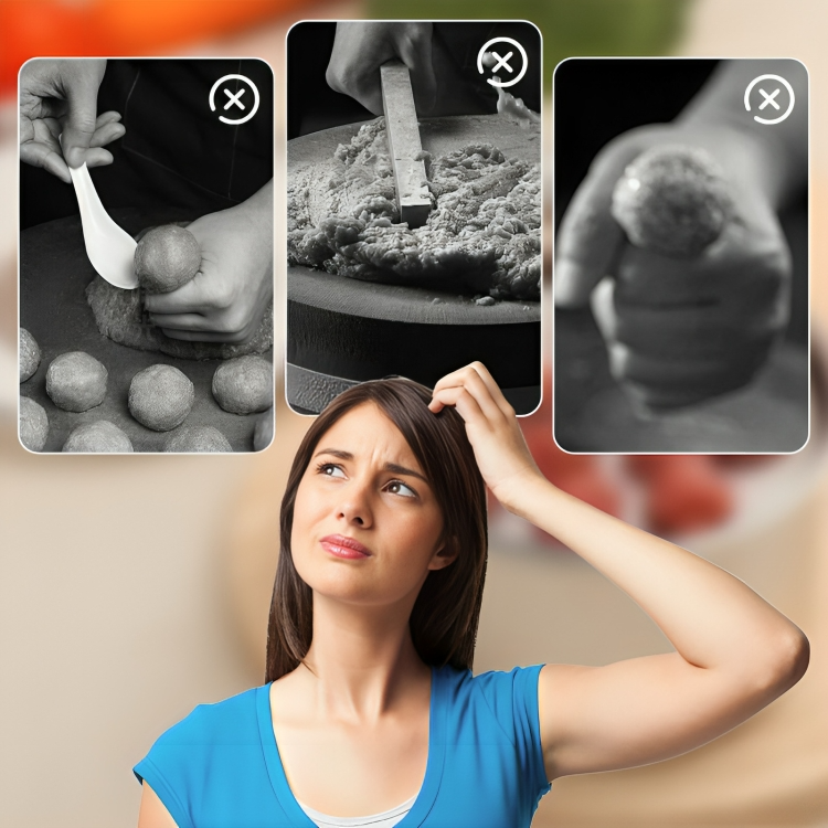 Boulettes de viande | Taille uniforme | Ustensile de cuisine en acier inoxydable | FlavoForm