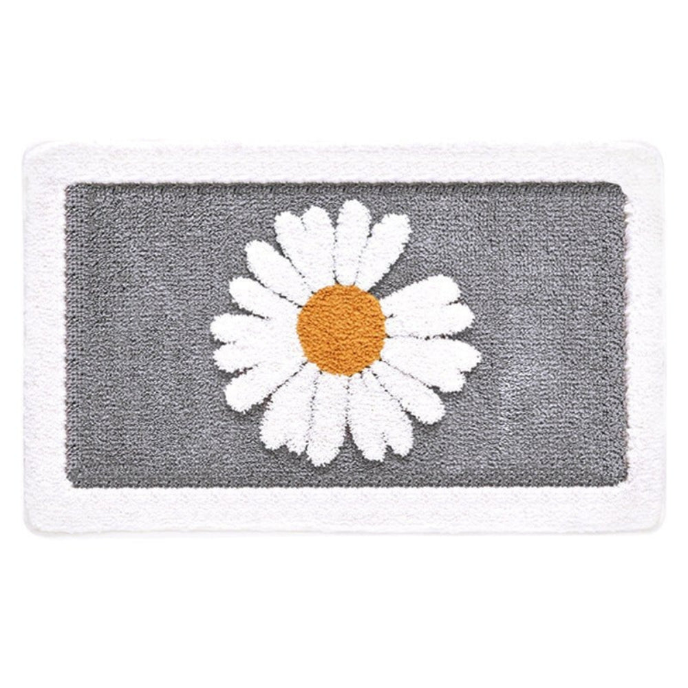 Tapis de Bain Floral Plush Fleur