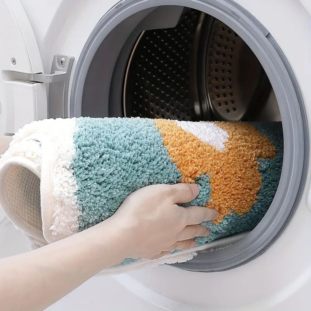Tapis de Bain Absorbant à Motifs Floraux