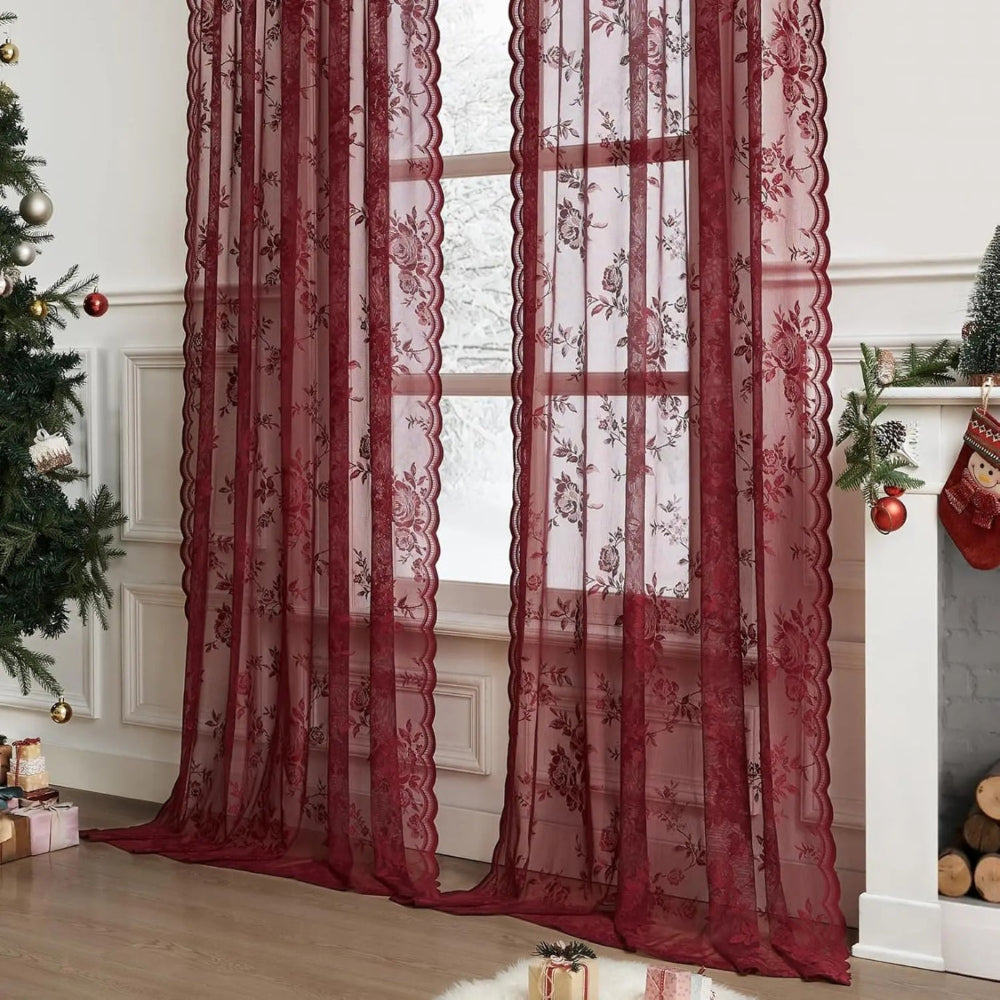 Rideaux Sheer Floral Grace