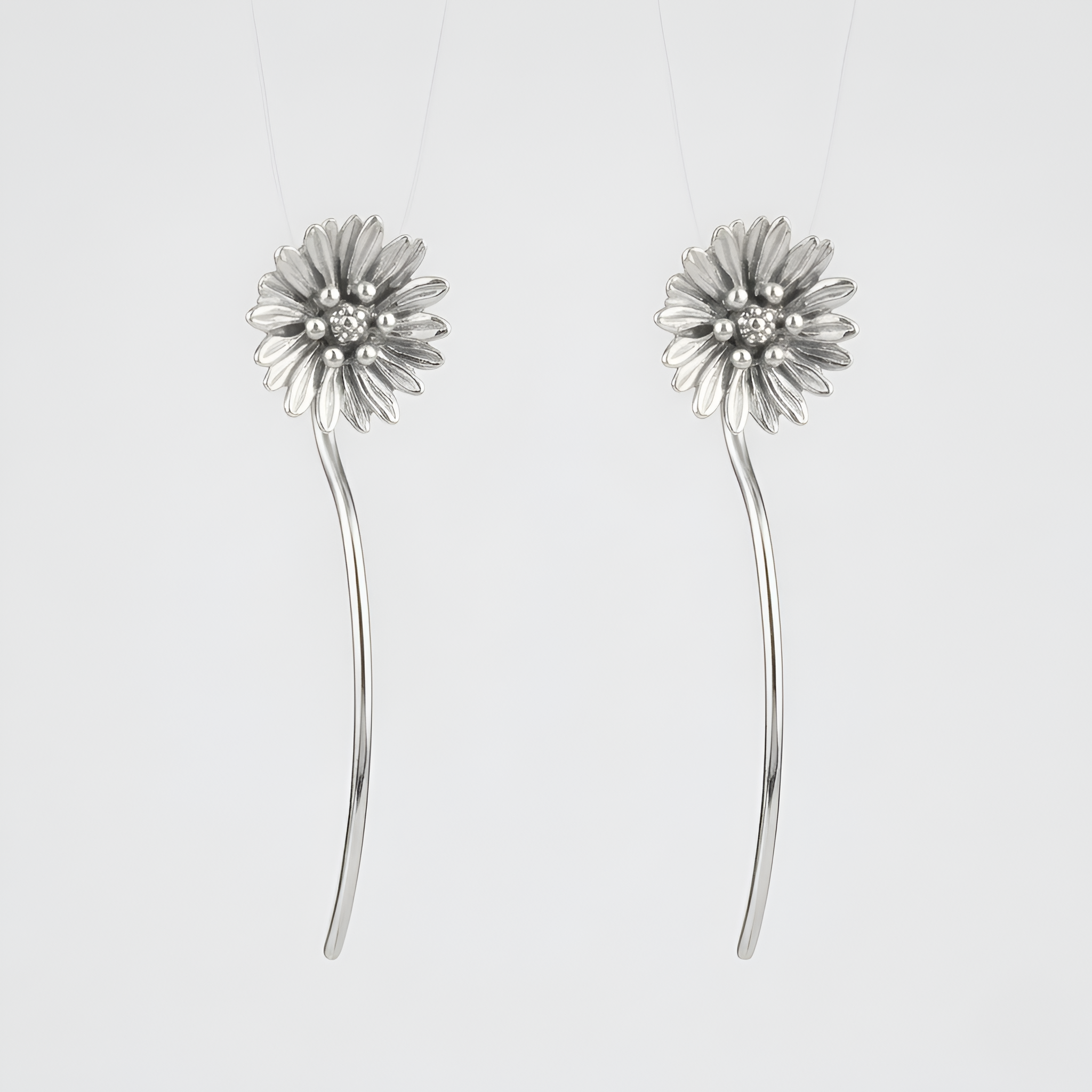 Ruby - Charmantes boucles d'oreilles à clous Fleur de marguerite pour femme
