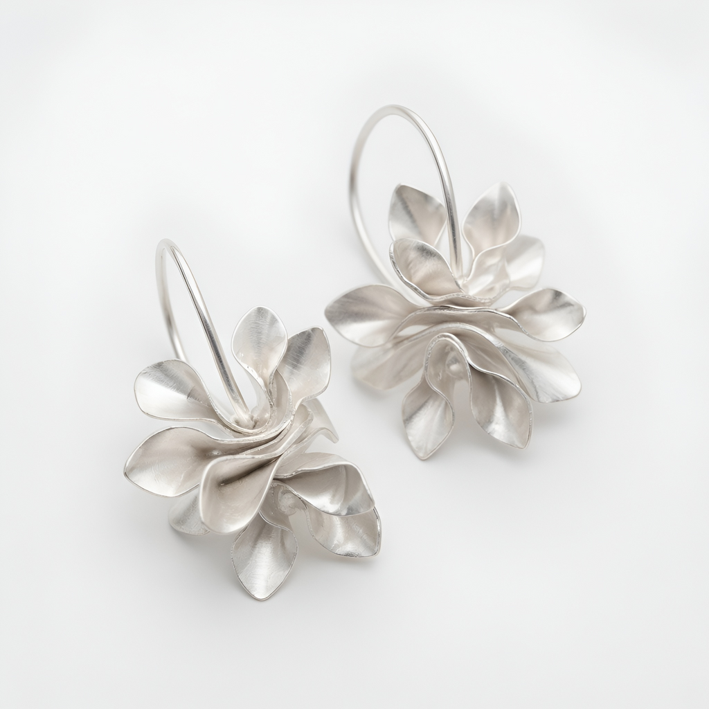 Athena - Boucles d'oreilles en argent polyvalentes