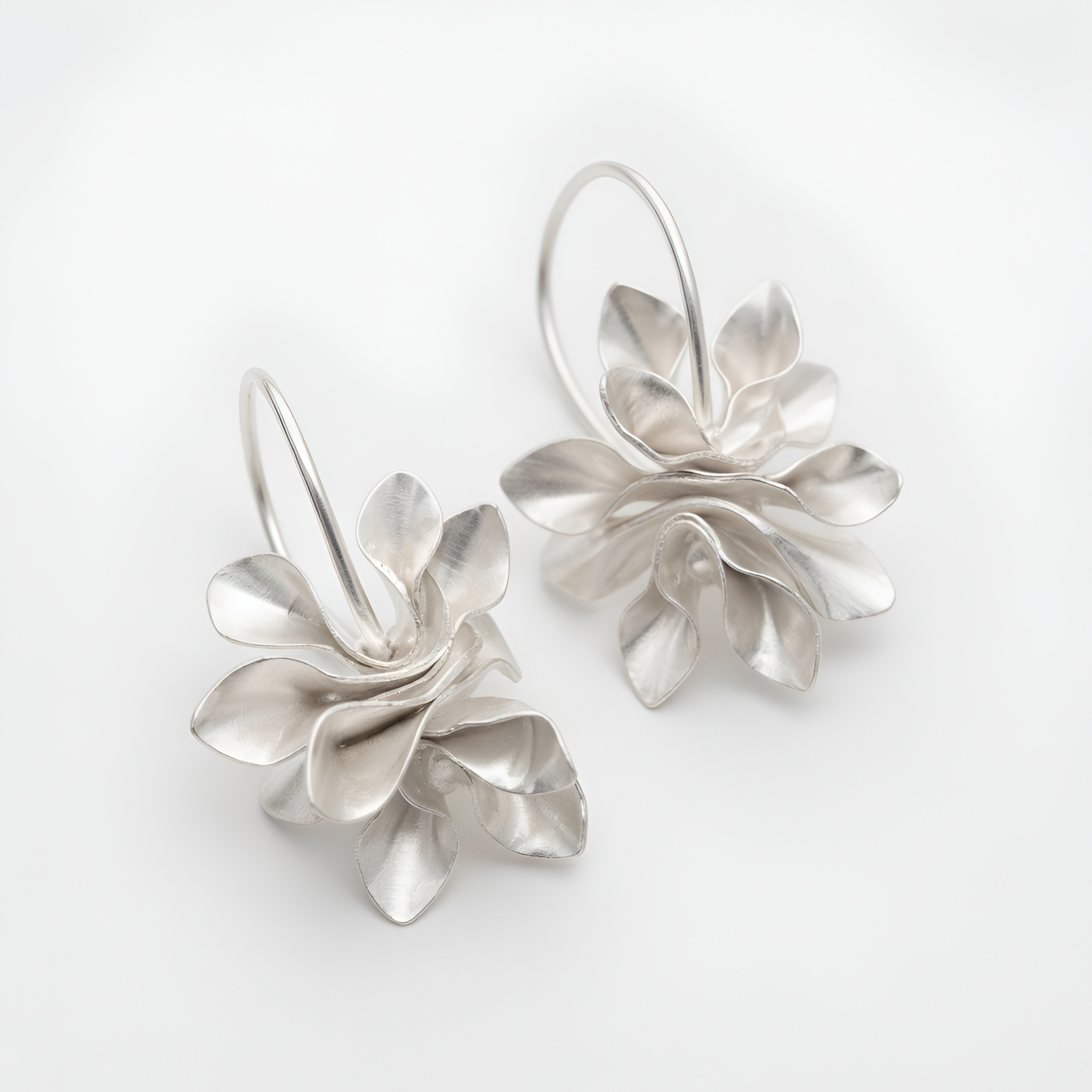 Athena - Boucles d'oreilles en argent polyvalentes