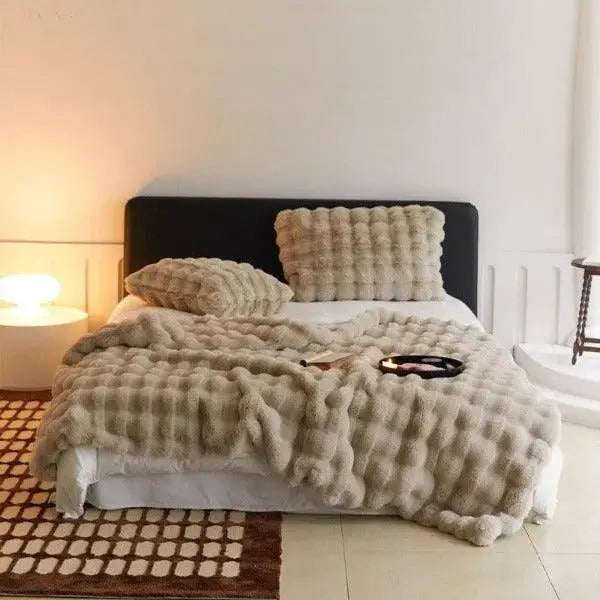 Skanto | Couverture Chauffante - couverture chaude pour l'hiver - canapé