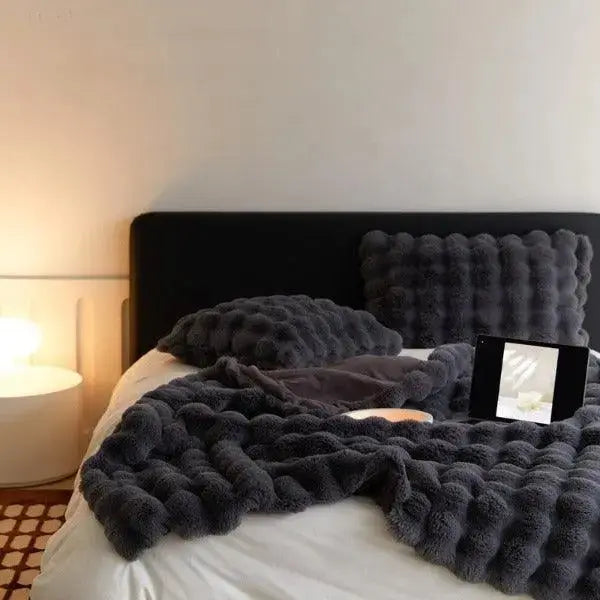 Skanto | Couverture Chauffante - couverture chaude pour l'hiver - canapé