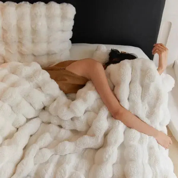 Skanto | Couverture Chauffante - couverture chaude pour l'hiver - canapé