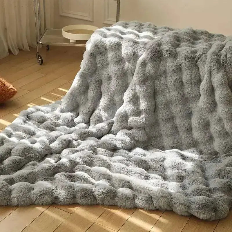 Skanto | Couverture Chauffante - couverture chaude pour l'hiver - canapé