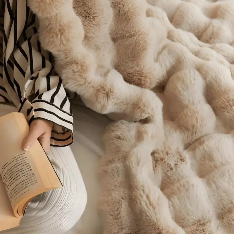 Skanto | Couverture Chauffante - couverture chaude pour l'hiver - canapé