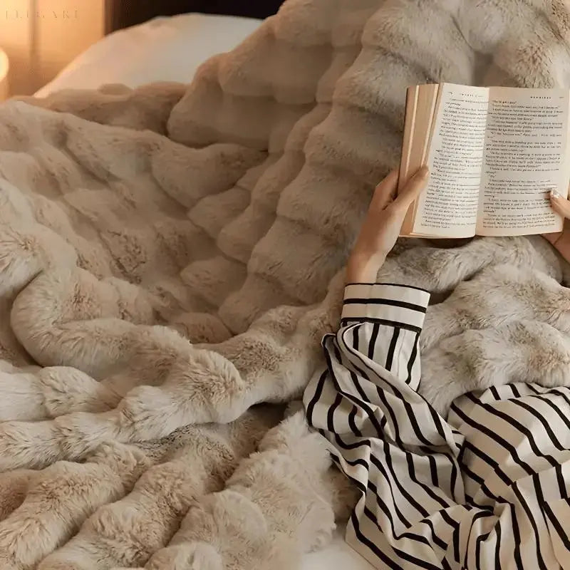 Skanto | Couverture Chauffante - couverture chaude pour l'hiver - canapé