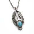 Louis - Collier pendentif Aigle en vol pour homme