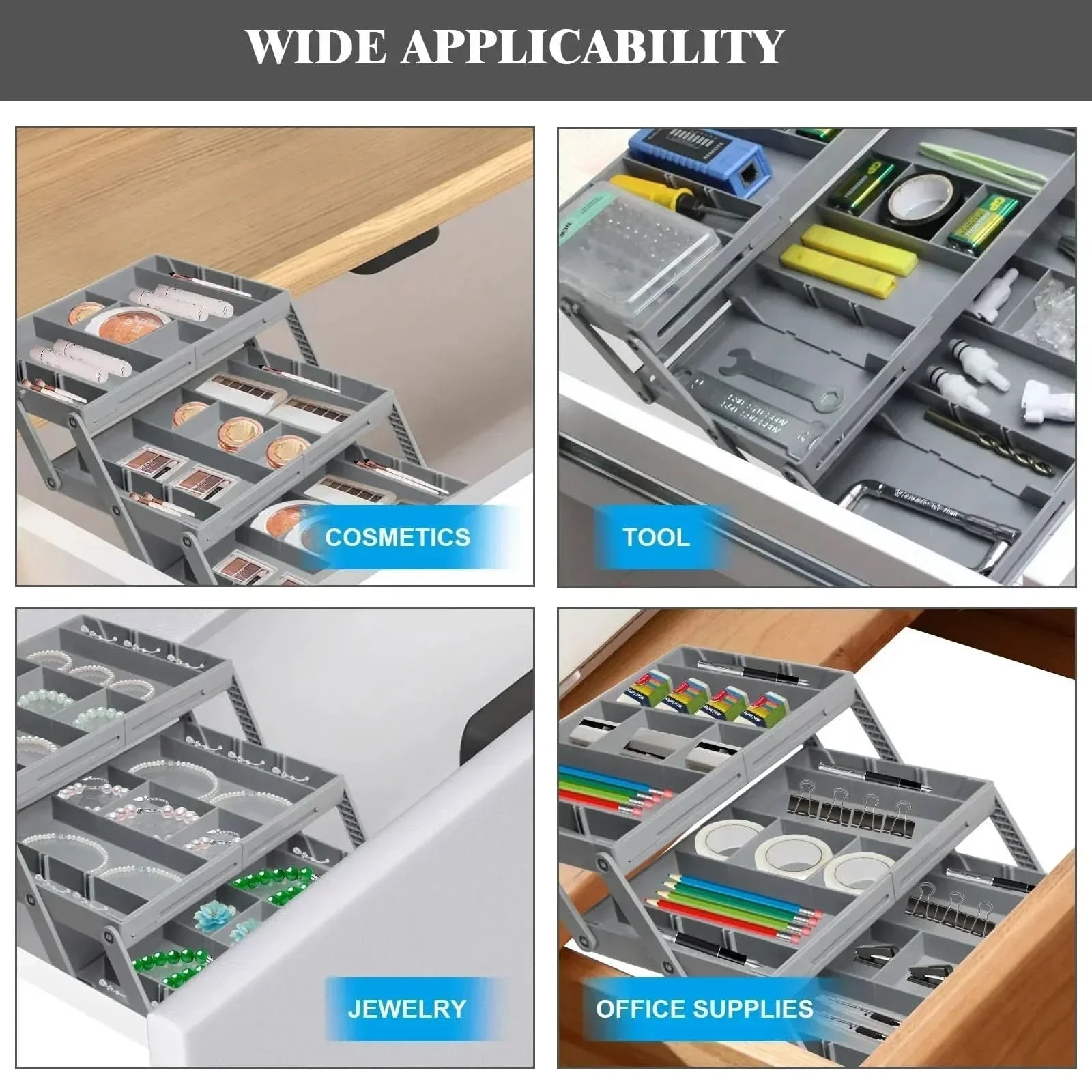 Organisateur de tiroir extensible – Stockage optimisé