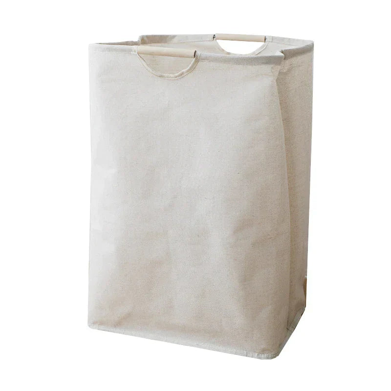 Panier à linge en coton-lin japonais – Panier de rangement pliable