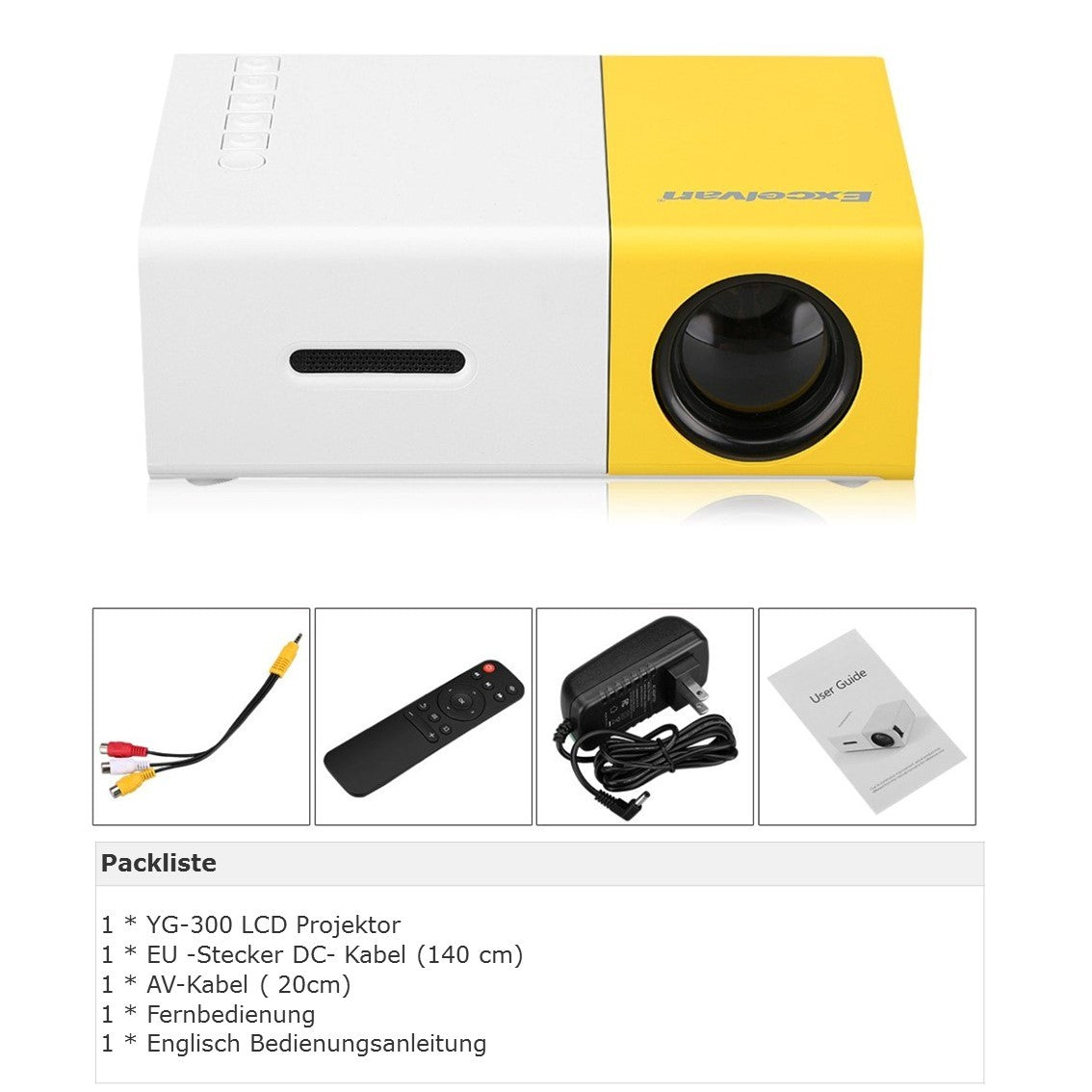 UltraLite™ Mini Projecteur – Compact, Portable & Haute Définition