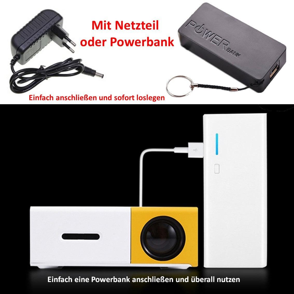 UltraLite™ Mini Projecteur – Compact, Portable & Haute Définition