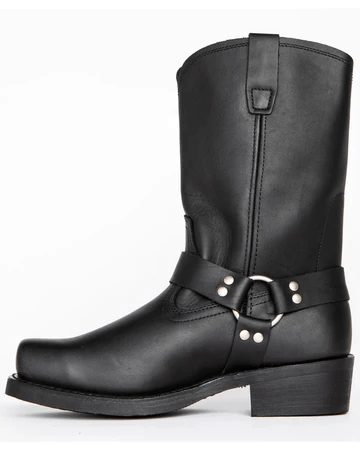 METALHIDE - Bottes de harnais imperméables conçues avec du cuir PU durable et une semelle résistante à l'huile pour un usage quotidien robuste