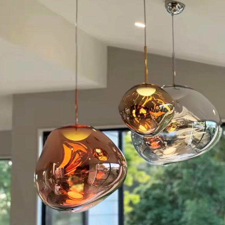 Lampe Suspendue Moderne en Verre pour Intérieurs Élégants