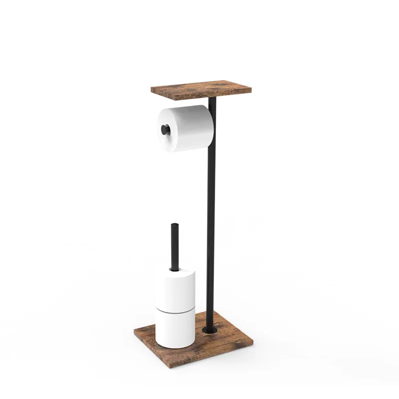 Distributeur de papier toilette indépendant | Support pour téléphone et accessoires | Support stable | BathBridge