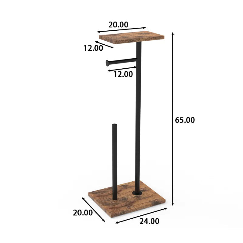 Distributeur de papier toilette indépendant | Support pour téléphone et accessoires | Support stable | BathBridge