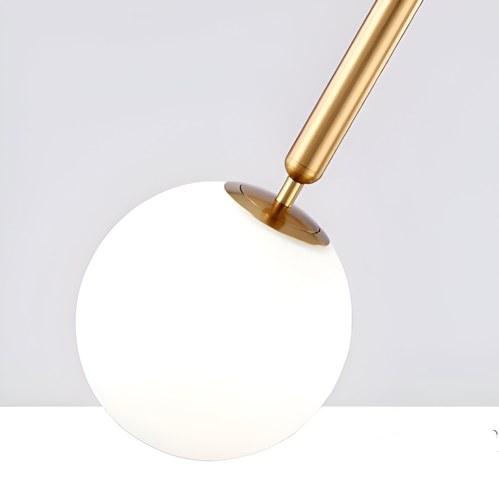 Lampe pendante en verre blanc – design nordique moderne avec lumière douce