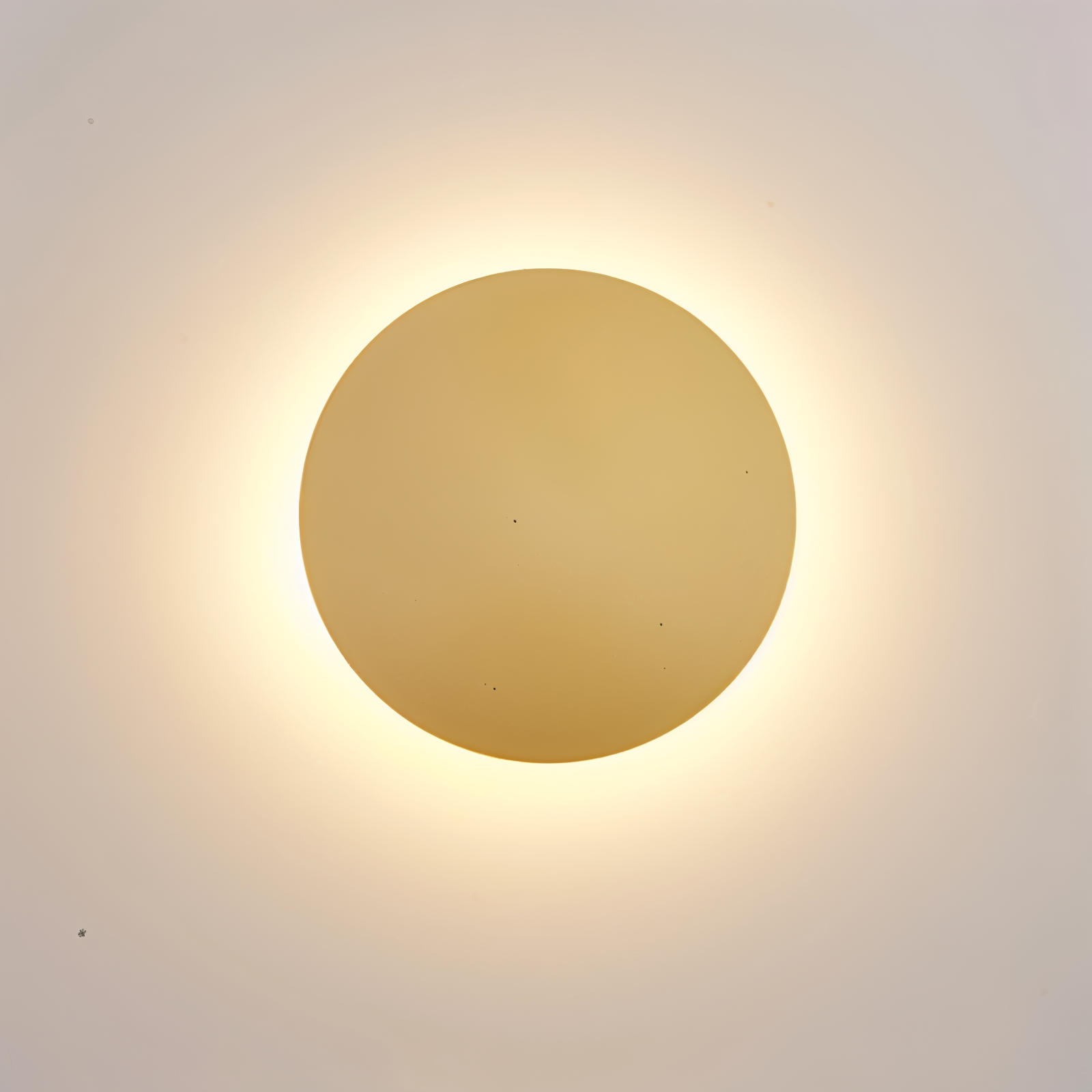 Lunaris – Applique Murale LED Ronde Moderne en Métal avec Lumière Chaude