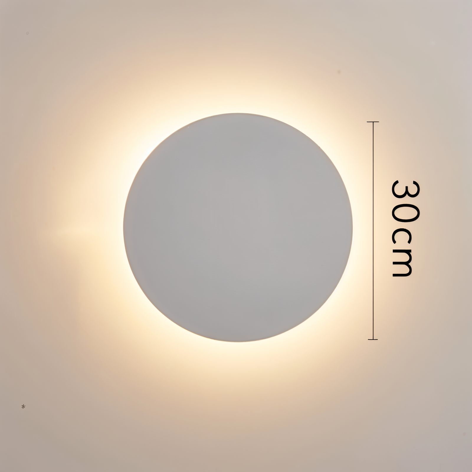 Lunaris – Applique Murale LED Ronde Moderne en Métal avec Lumière Chaude