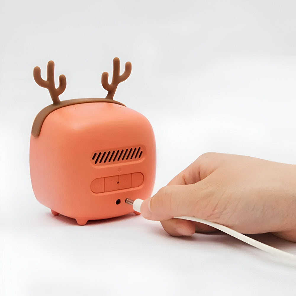 Réveil LED pour enfants avec oreilles de lapin – veilleuse avec minuterie