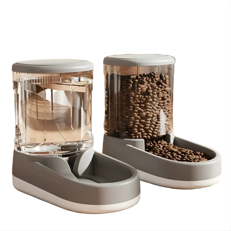 Distributeur de nourriture | Ensemble de distributeurs automatiques de nourriture | Eau & nourriture sèche | Pawfill