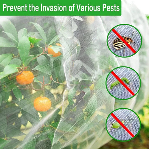 BUGBARRIER – Filet Insecte HDPE pour Protection des Plantes Respirante & Contrôle des Ravageurs