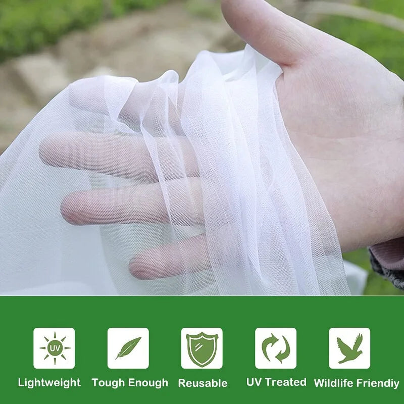 BUGBARRIER – Filet Insecte HDPE pour Protection Respirante des Plantes & Contrôle des Ravageurs