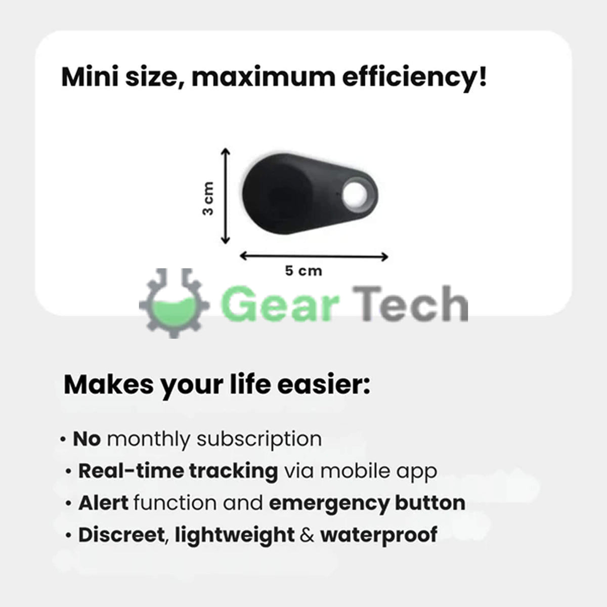 Kirra GPS Tracker pour Chien Étanche avec Mises à Jour de Position en Direct