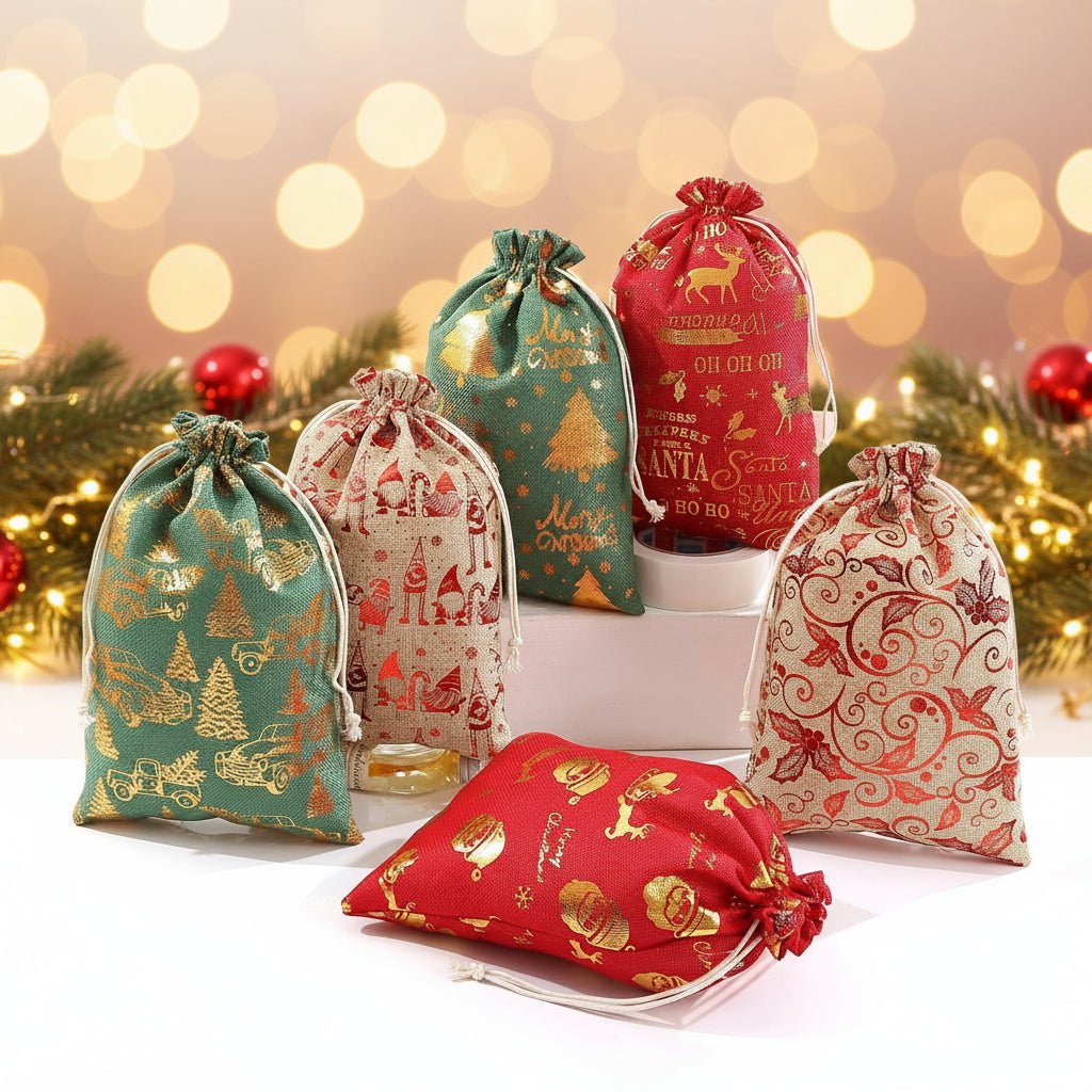 BIOWRAP – Sac en toile pour des cadeaux de Noël élégants et respectueux de l'environnement